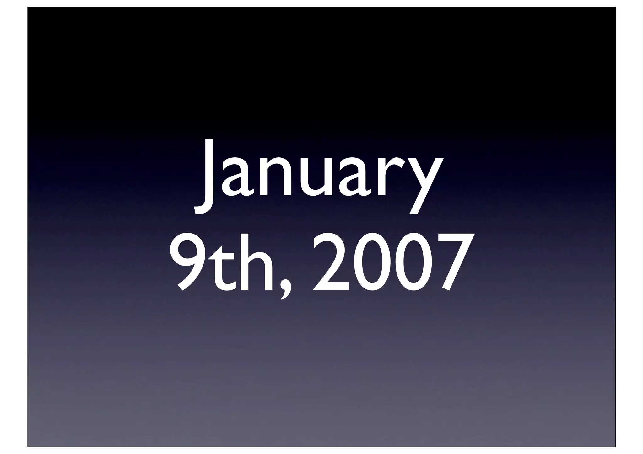 January
9th, 2007
 