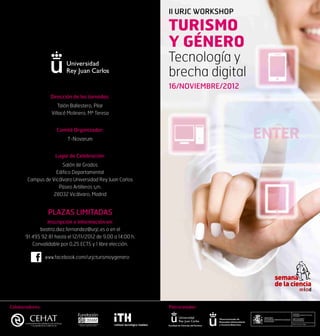 II Workshop Turismo y Genero: Tecnologia y Brecha Digital