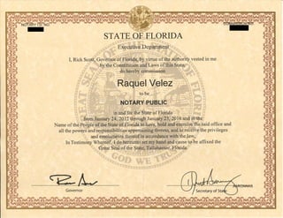 Notary Public Certificate 2012