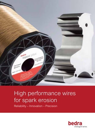 High performance wires
for spark erosion
Reliability – Innovation – Precision
 