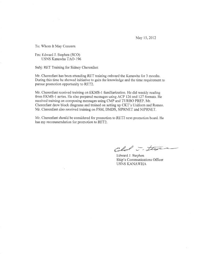 sample recommendation letter for promotion letters