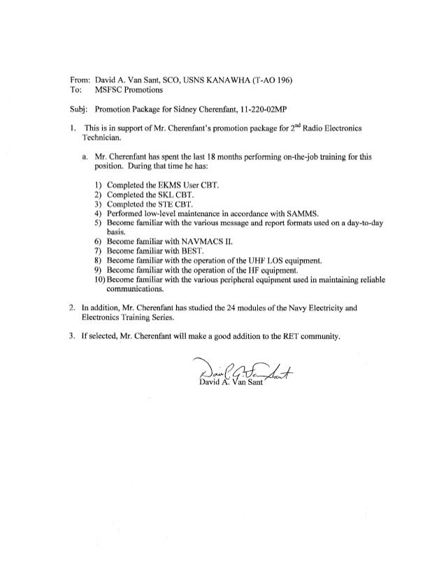 letters of recommendation letter of recommendation navy officer promotion board