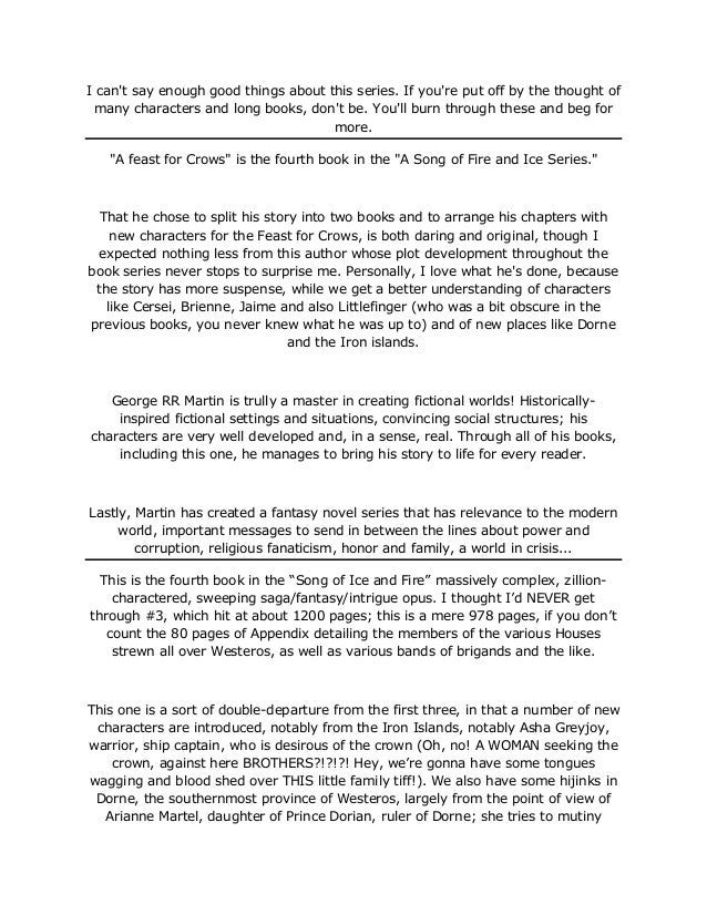 a feast for crows pdf download