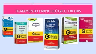 TRATAMENTO FARMCOLÓGICO DA HAS
 