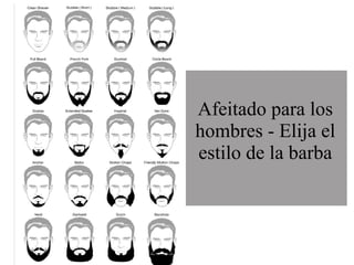 Afeitado para los
hombres - Elija el
estilo de la barba
 