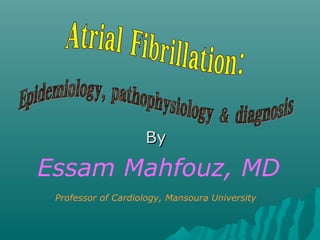 ByBy
Essam Mahfouz, MD
Professor of Cardiology, Mansoura University
 