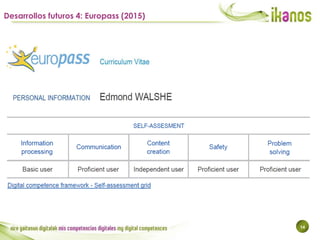 14
Desarrollos futuros 4: Europass (2015)
 