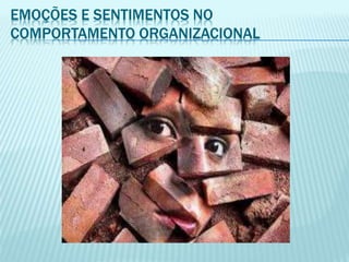 EMOÇÕES E SENTIMENTOS NO
COMPORTAMENTO ORGANIZACIONAL
 