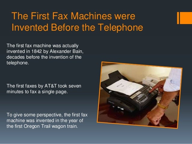 a few basic facts on fax machines