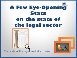 A Few Eye-Opening Stats on the state of the legal sector 
The state of the legal market at present  