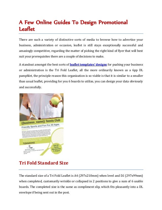 make leaflets online