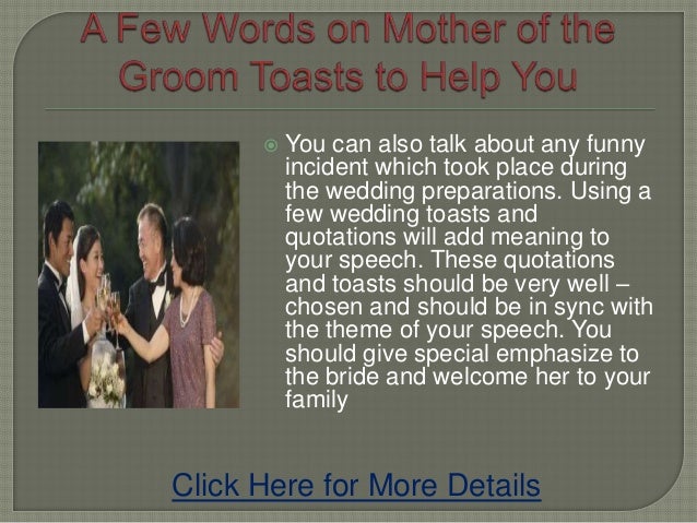 a few words on mother of the groom toasts to help you