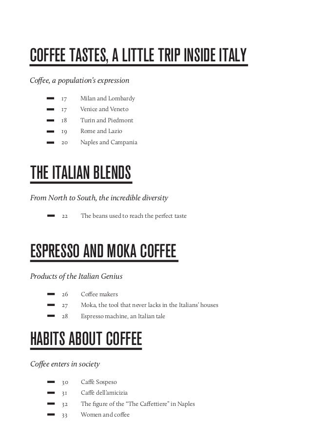 THE ITALIAN COFFEE HISTORY