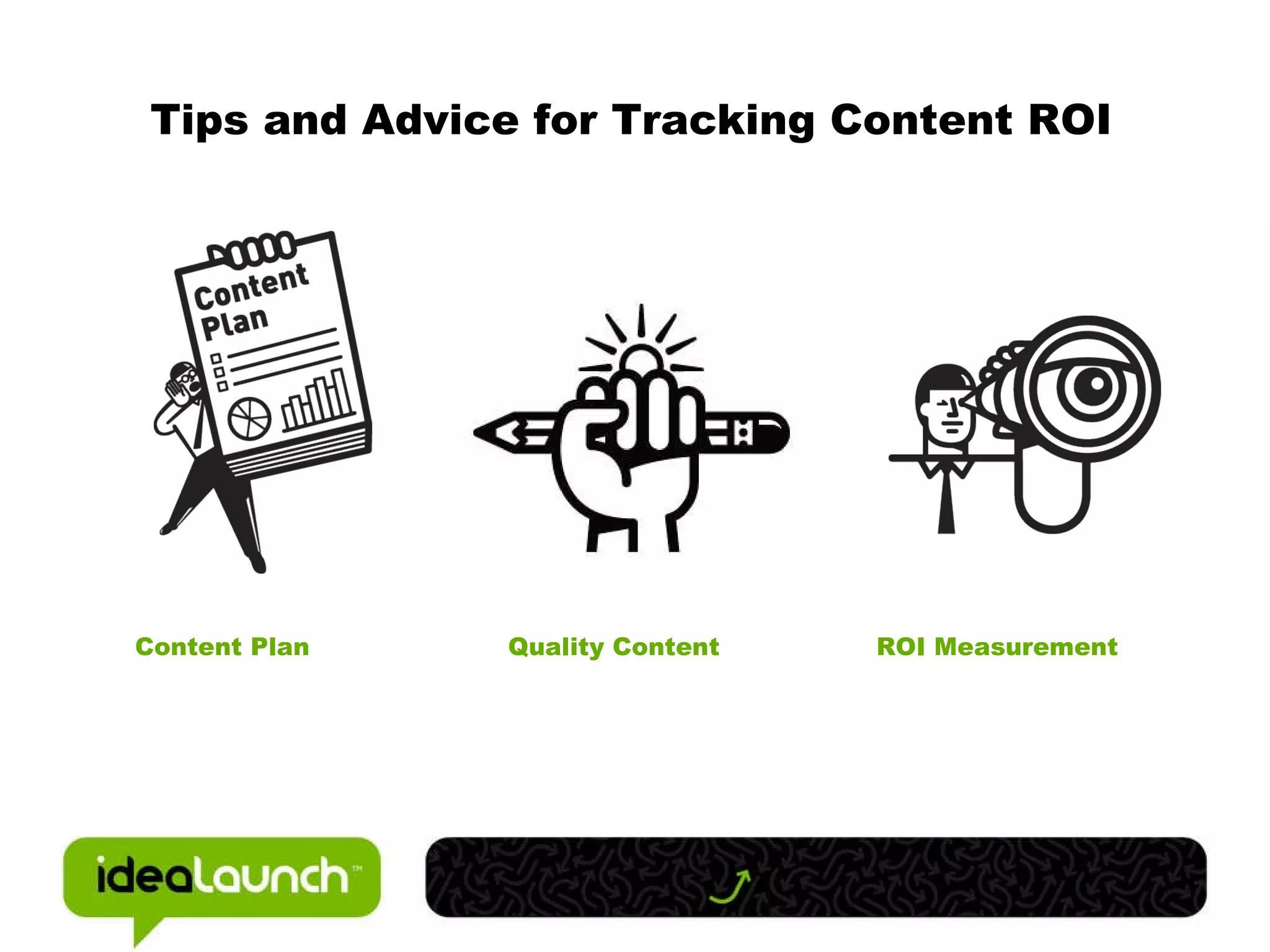 Tips and Advice for Tracking Content ROI Content Plan Quality Content ROI Measurement 