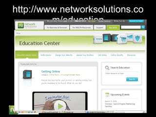 http://www.networksolutions.com/education 