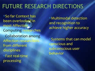 Affection Computing Affective computing | PPT