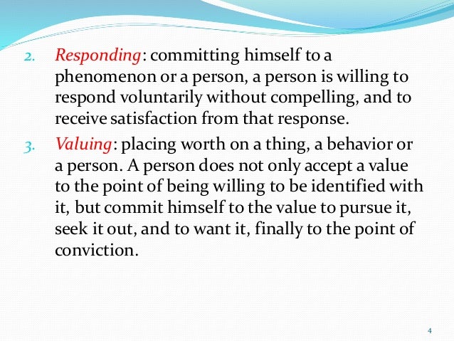 explain the meaning of affective domain