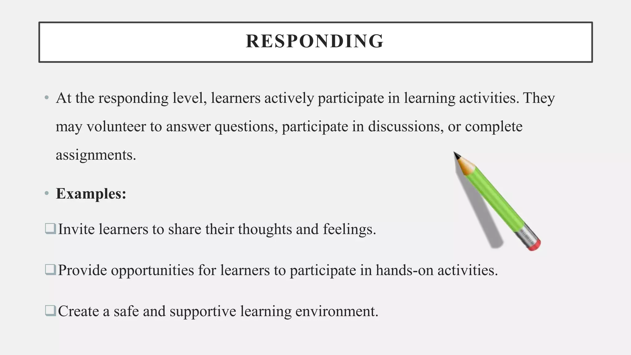 Affective Domain Bloom Taxonomy | PPTX