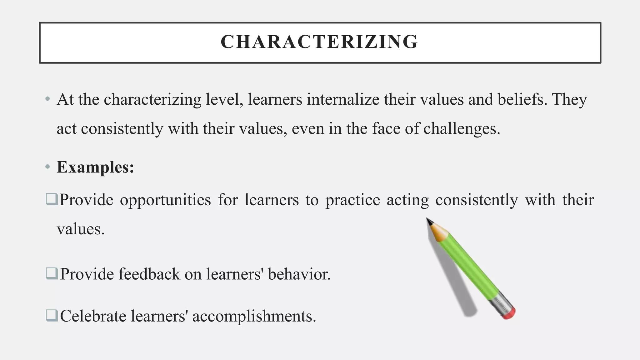 Affective Domain Bloom Taxonomy | PPTX