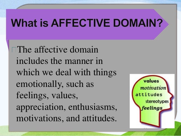 affective domain