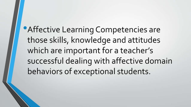 Affective learning competencies | PPTX | Education