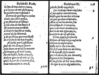 Derei,Ir. Parte,,,
la luz, delUl ,llI:rol-ra,ol,
J'alavoz de misde[mayos.
illplJl.3hrano,.ifpon~e J
DetrasdllJue negros f)e1o~
Ii mis ojlJsfll ttponel,
~ noflruen {/,eprijioHU
~ ¡.tUtllu JetfU úllllos't .
1!1paj~,.iJ mtU perdido
iÍ la nochehlle/Jltal nldo~'
ea1'ccldufulibtt'tatlJ
',de noche(ai'qtucr"e!d~rJ}
de ellecho te mehif,6 huydo.
.Al(ueño pot' C.y¡eOIJ~()
puftd~ mi alcafIJr¡/Jette
¡ Imu de~o en mide la mSl(rt~
flimagm..y el volo 'Vimo.
Noche mfid, fUeP'toaletJofot
dad mI que"ta de mie/prIo,
lJuifo h",up d~ elladronfiel,.
rfJtII ,oda no,h~ IJ cru,l.j
.© Biblioteca Nacional de España
z.:EíriblemiIX; .
!tulofoeMo engañofo. . ' . ..
'ul
Los 't.'aba;OS)WM c""flUIDJ .; .' '. ~
JJiu anjias mtrtlienm,
lIafia quelasnoches vienen
en qfle quedan Q/iuiados.
M as mmilasnsehesfin
ti¡¡.iebltt4de el c01'afo~
t;tlu!.t Je Ie.uN mlldaTJflJ1';
burla.lemistjpep.mfa/~
rTl.l1't]rio de mio/üirJ1s.
) Cemo eJp'.foprefom;~
, de[pl~es de tlm Itlí'gatlNjetui4
~ conocer!a difl1'emi~
áljJa mi mehla111 di"..
Nofljiaun bjmml thc/¡j,.o;
ji enaquefhji?,IoauarD .
Jtod~
ijlJC es t¡Jdonocbe,v". Amante¡
I/egatltt dfCt'flmejtl17u,
de tugloria a/Sol mM "41'O~
.SiaflHi ~íl~/r;S d1fNbitrt~J~
© Biblioteca Nacional de España
..
 