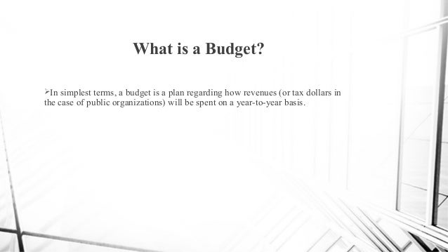 public budgeting presentation