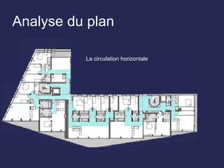 Analyse du plan
La circulation horizontale
 