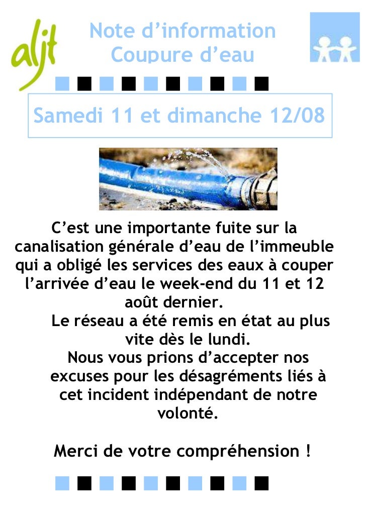 Affiche coupure d