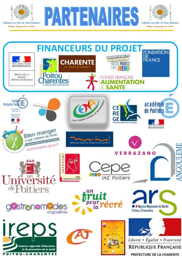 Affiche présentation partenaires du projet AFCC