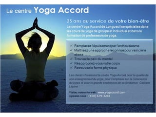 Centre Yoga Accord Longueuil 