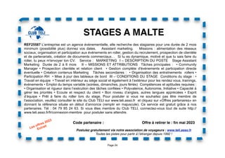Page 24
Code partenaire :
Postulez gratuitement via notre association de voyageurs : www.teli.asso.fr
Toutes les pistes po...