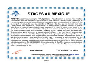 Page 27
Code partenaire :
Postulez gratuitement via notre association de voyageurs : www.teli.asso.fr
Toutes les pistes po...