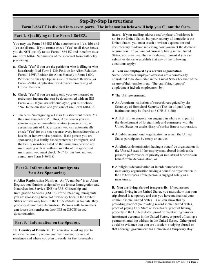 affidavit of support form i 864ez
