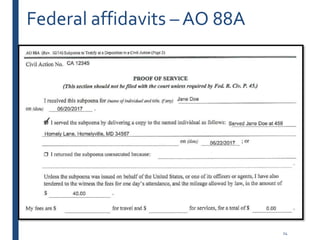 Creating Bulletproof Affidavits | PPTX