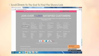 • Scroll Down To The End To Find The Shown Link

 