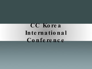 CC Korea International Conference 