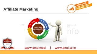 Affiliate Marketing
www.dmti.mobi | www.dmti.co.in
 