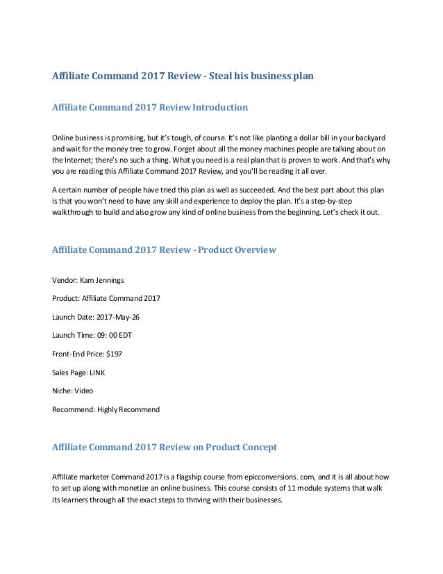 Affiliate revenue model examples picture