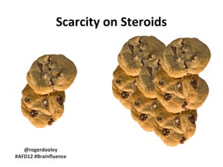 Scarcity on Steroids

@rogerdooley
#AFD12 #Brainfluence

 