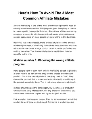 Affiliate marketing a_to_z secrets