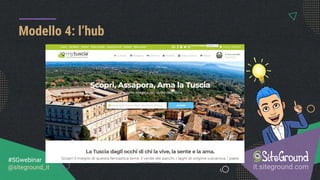 Modello 4: l’hub
it.siteground.com
#SGwebinar
@siteground_it
 
