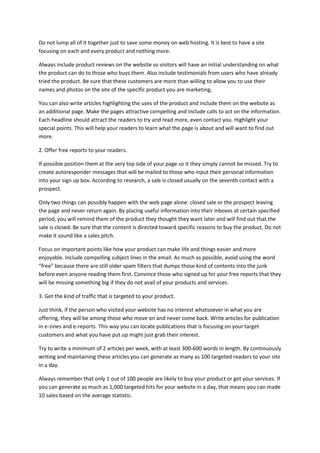 Affiliate marketing master plan | PDF