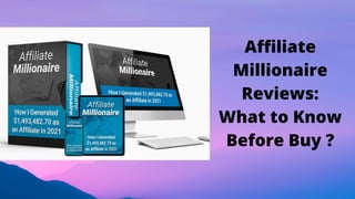 Affiliate
Millionaire
Reviews:
What to Know
Before Buy ?




 