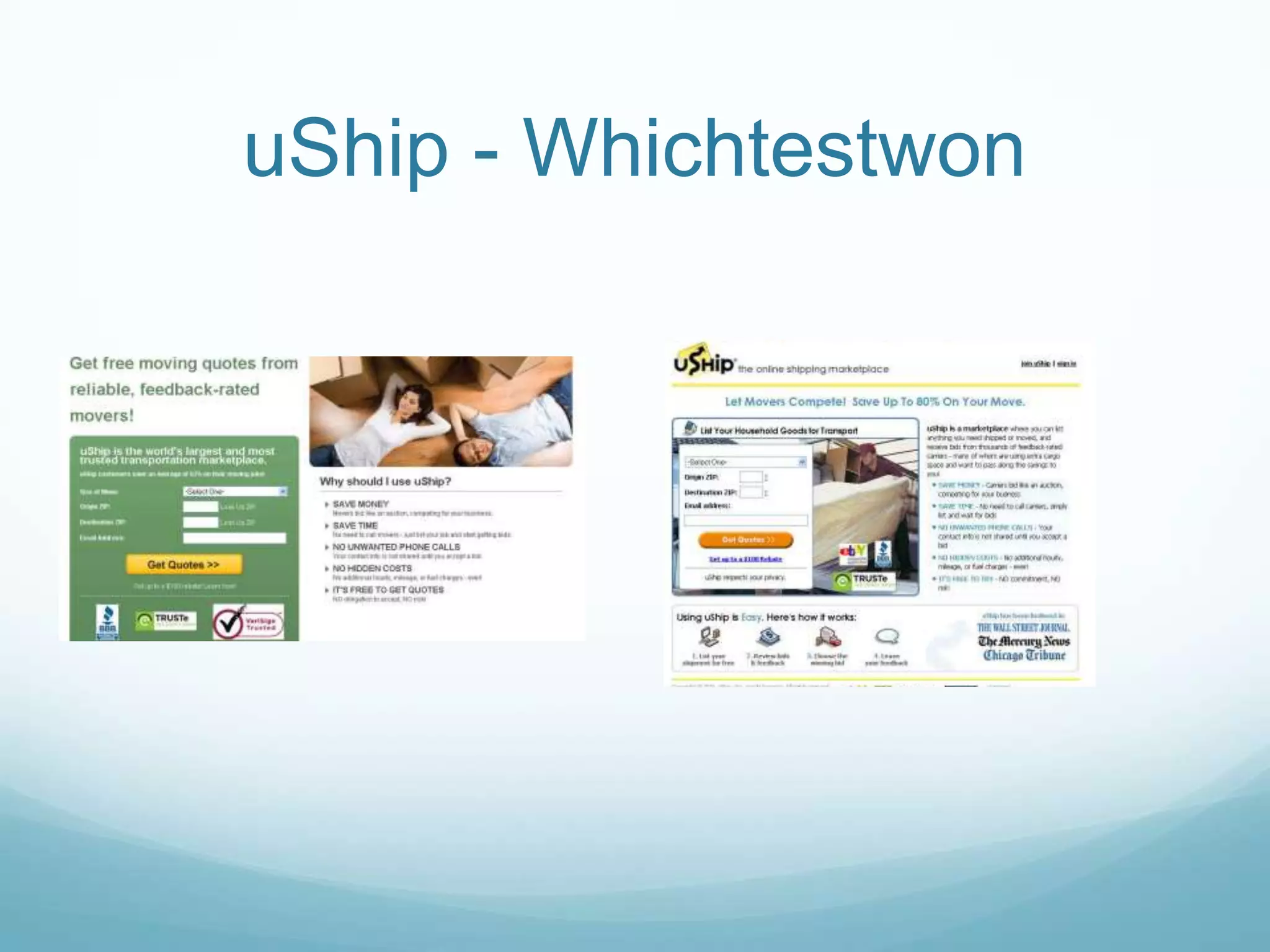 uShip - Whichtestwon