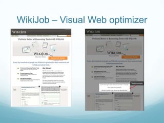 WikiJob – Visual Web optimizer<br />
