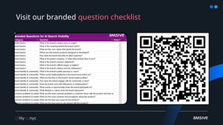 Visit our branded question checklist
 