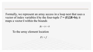 Affine array index | PPT