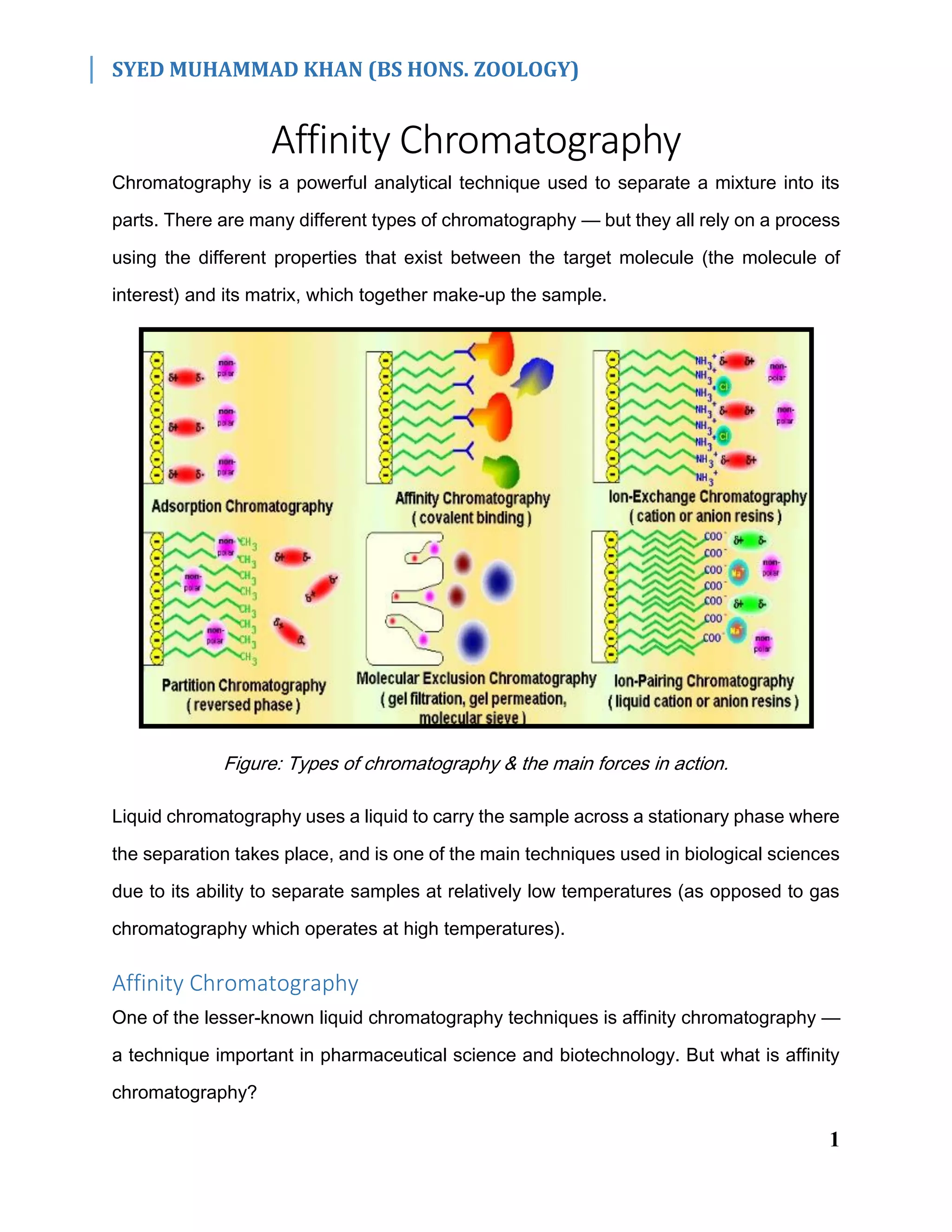 Affinity Chromatography PDF
