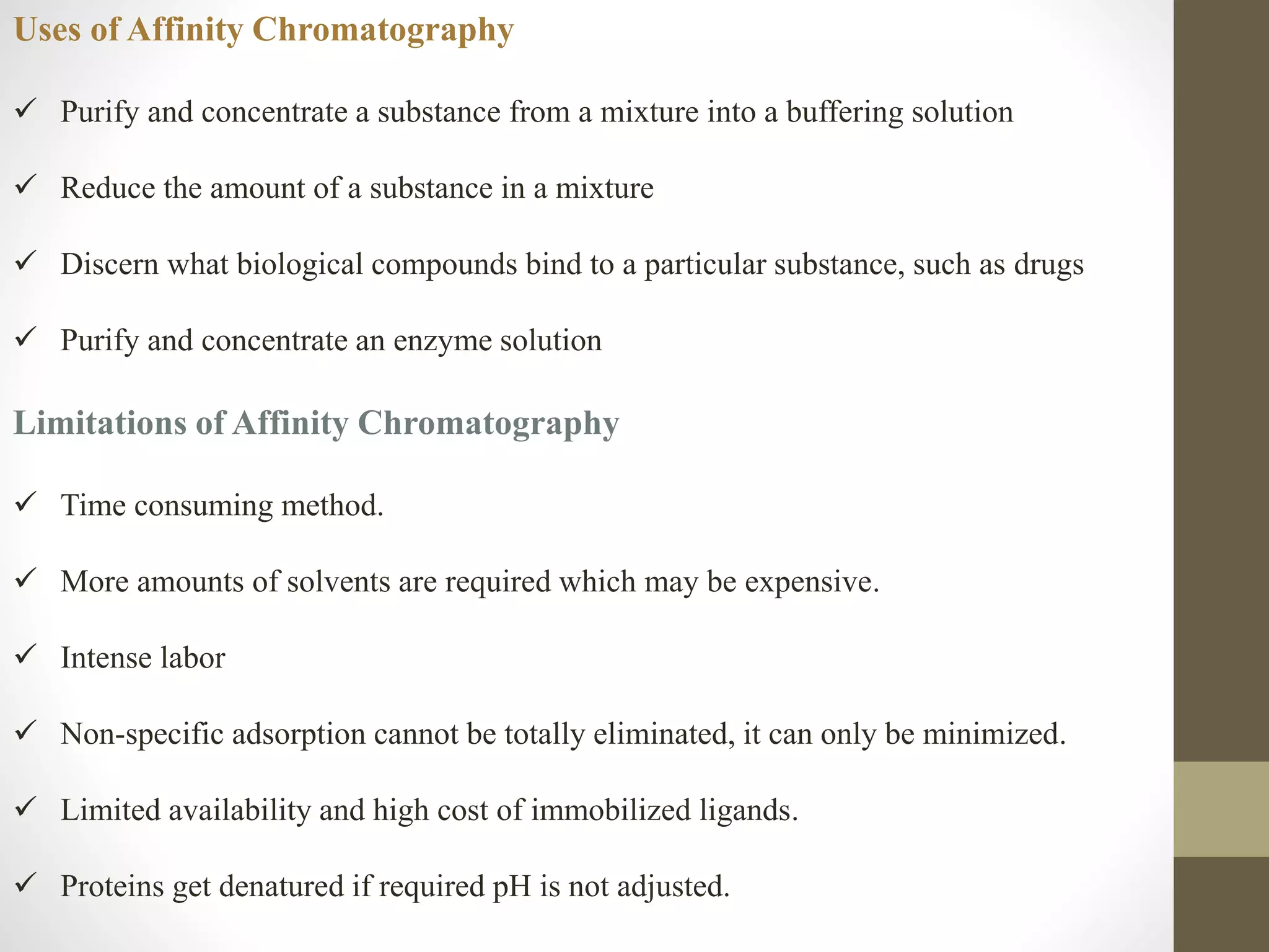 Affinity Chromatography Notes